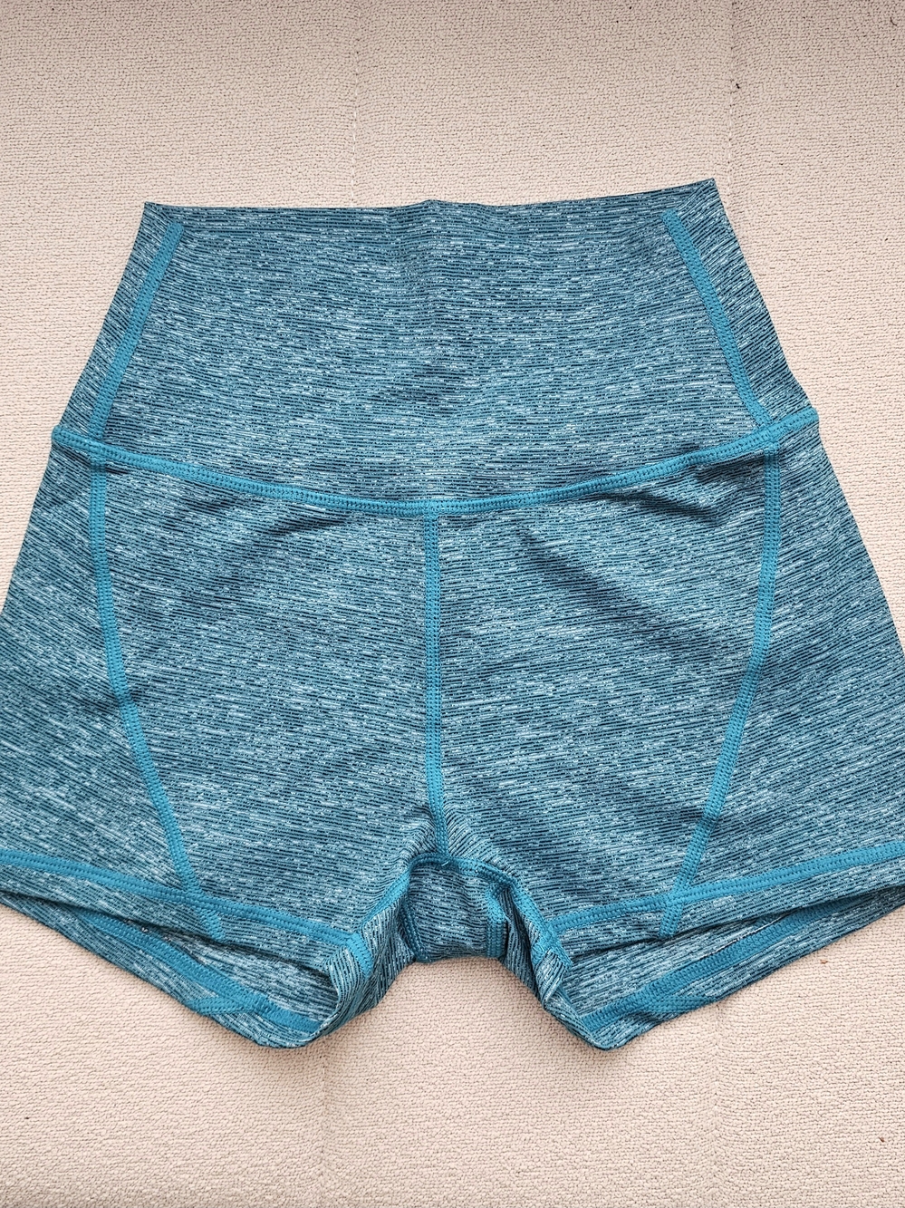 Born Primitive High-Waist Teal Performance Shorts